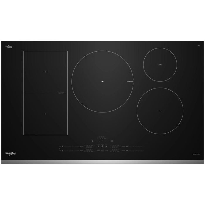 Cooktop Whirlpool WCIT7536SS with integrated ventilation   Ceramic Glass 5 elements