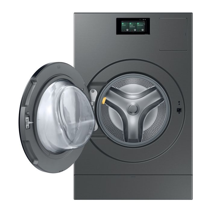 Combiné laveuse et sécheuse de 27po 6.1.pi.cu Samsung AI WD53DBA900HZA1 Capacité 6.1 pieds cubes  cycle nettoyage 23    système séchage Pompe à chaleur  largeur 27 pouces