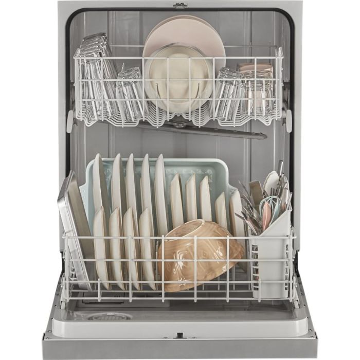 Lave-vaisselle Whirlpool WDF341PAPM 57 dB 23.875 Po. Decibels 57   4 cycles Encastrable   largeur 24 pouces