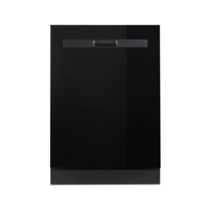 23.88 In. 55 dB Dishwasher Whirlpool WDP540HAMB width 24 inches  55 Decibels  5 cycles  Built-in