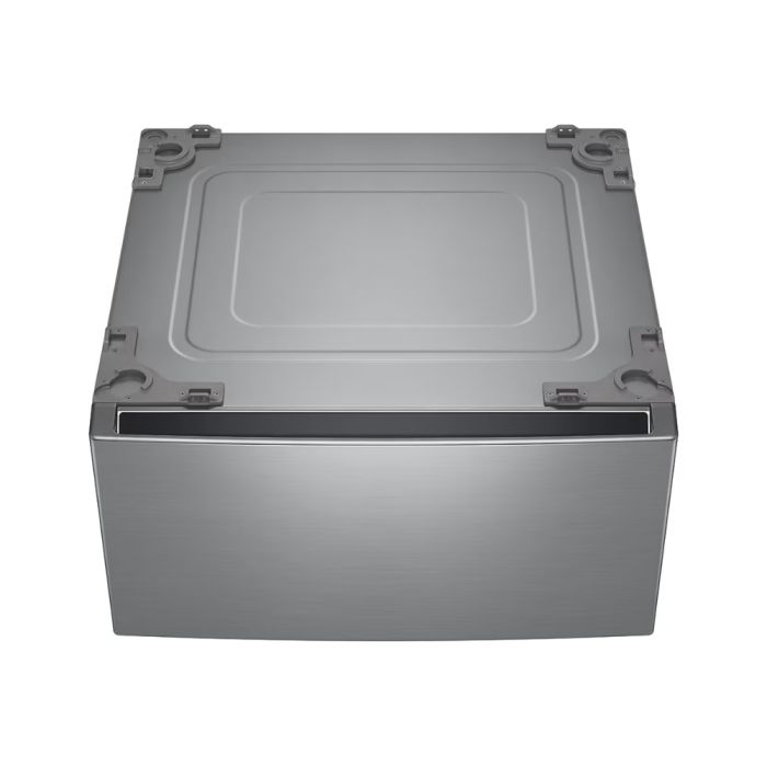 Laundry Pedestal with Storage Drawers, 27 in, Graphite steel, LG WDP6V in Graphite Steel showcased by Corbeil Appliances