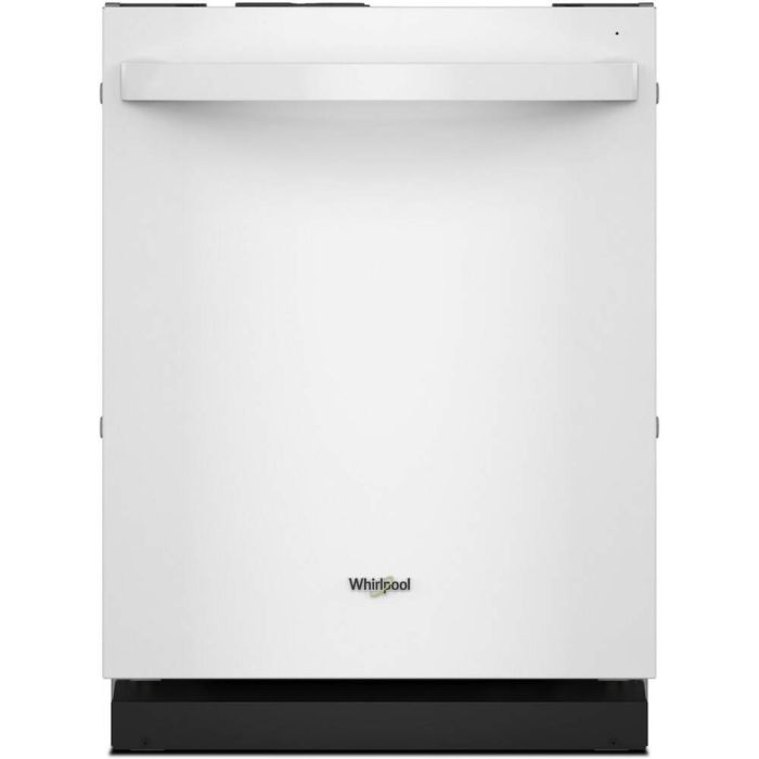 23.5625 In. 44 dB Dishwasher Whirlpool WDT550SAPW width 24 inches  44 Decibels  5 cycles  Built-in