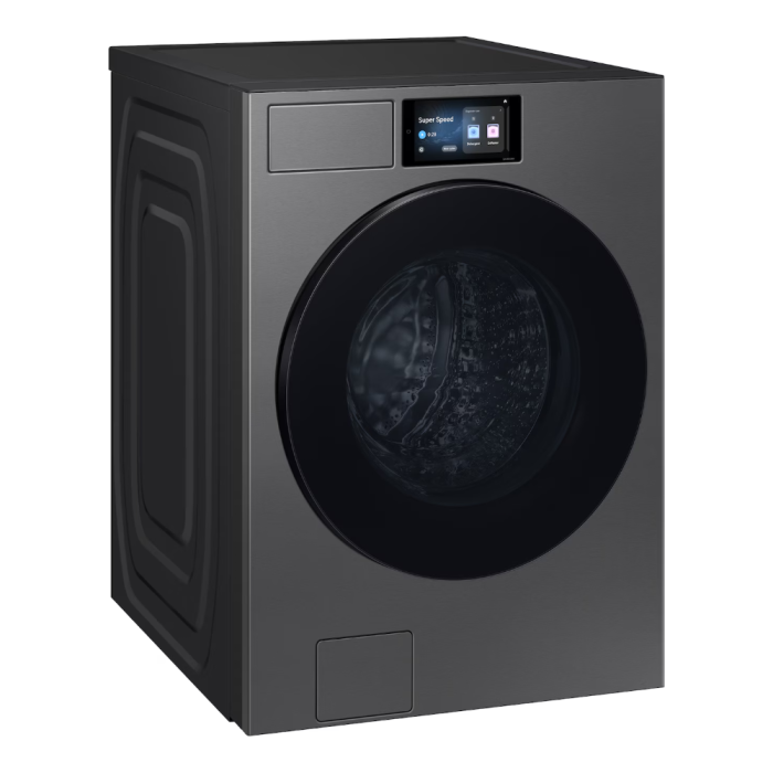 5.3 cu. ft. Front load Washer  Samsung WF90F53ADSA5   Capacity  5.3 cubic feet  25 cycles   Freestanding   Stainless Steel tub