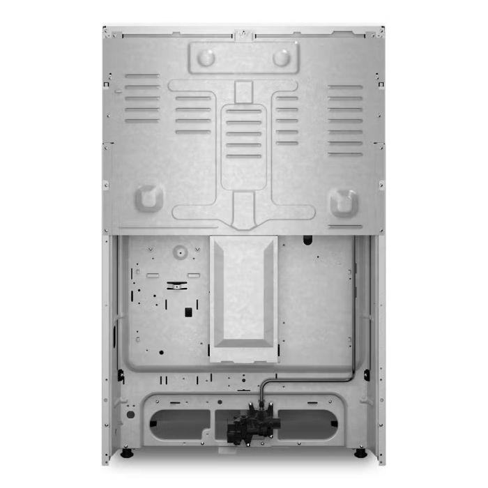 30 In. Gas Range Whirlpool WFGS4530SW  White  5 Burners     Capacity 5 cubic feet  2,400 Watts  Width 30 inches
