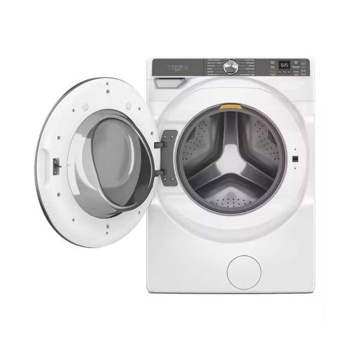 Laveuse Whirlpool Chargement frontal WFW6720RW 5.8 pi. cu.   Capacité 5.8 pieds cubes  12 cycles   Autoportant   cuve Acier Inoxydable