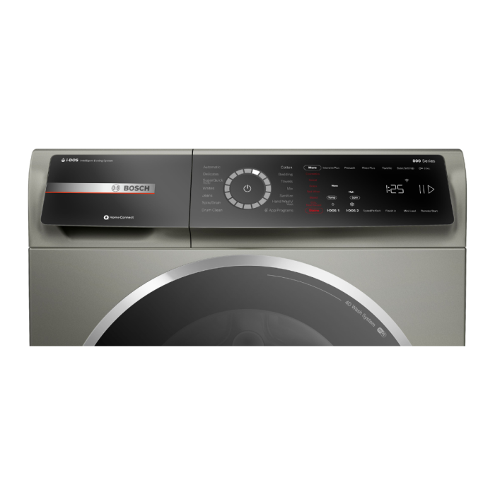 Laveuse Bosch Compact WGB246AXUC 2.4 pi. cu.   Capacité 2.4 pieds cubes  14 cycles   Superposable   cuve Acier Inoxydable