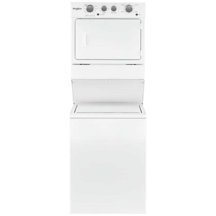 Centre de buanderie Whirlpool WGT4027HW   cycle nettoyage 9   largeur 28 pouces