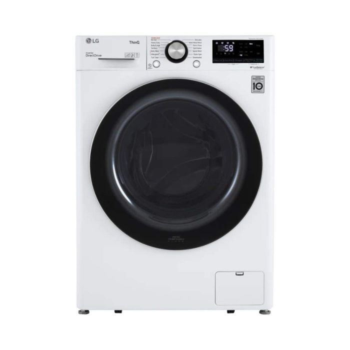 2.4 cu. ft. Front load Washer  LG WM1455HWA   Capacity  2.4 cubic feet  14 cycles   Stackable   Stainless Steel tub
