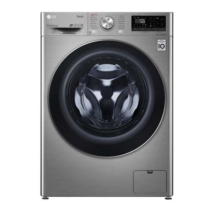 Laveuse LG Chargement frontal WM3555HVA 2.6 pi. cu.   Capacité 2.6 pieds cubes  14 cycles   Autoportant   cuve Acier Inoxydable