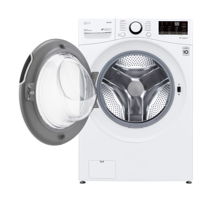 Laveuse LG Chargement frontal WM3600HWA 5.2 pi. cu.   Capacité 5.2 pieds cubes  10 cycles   Autoportant   cuve Acier Inoxydable