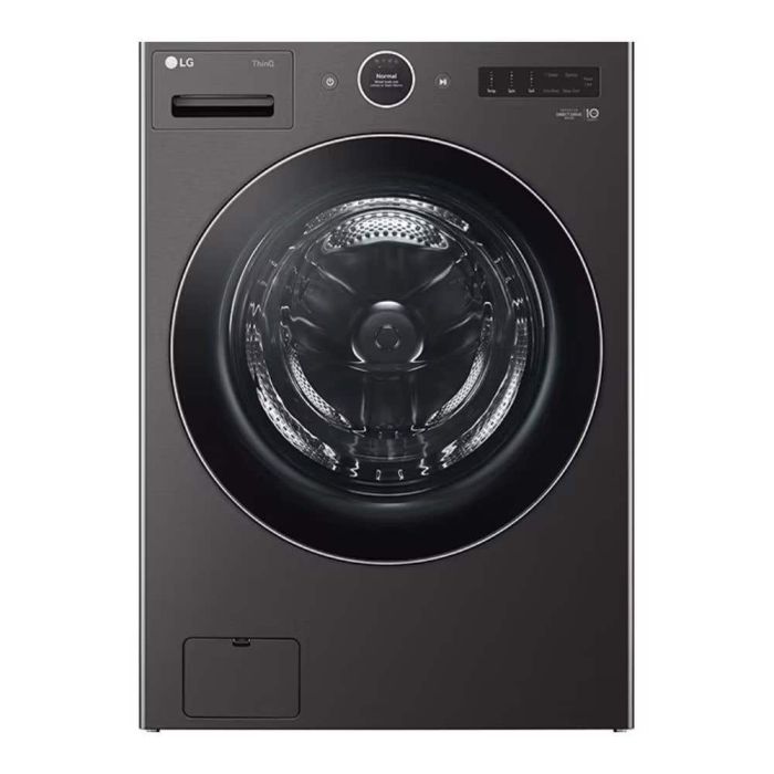 Laveuse LG Chargement frontal WM6700HBA 5.8 pi. cu.   Capacité 5.8 pieds cubes  25 cycles   Superposable   cuve Acier Inoxydable