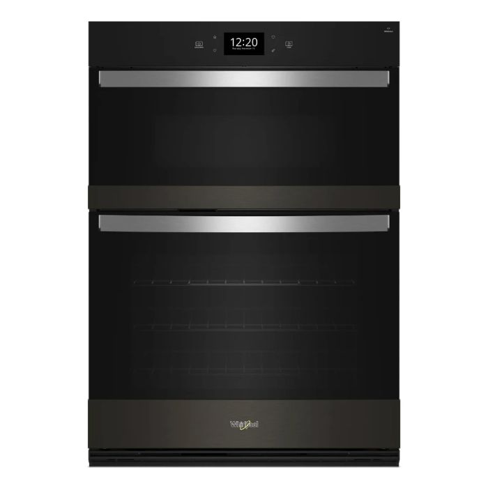 Oven Combo Whirlpool WOEC7030PV  in Black Stainless    width 30