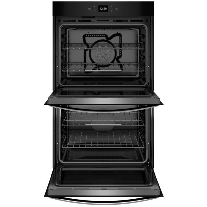 Four mural  Whirlpool WOED5027LZ Inox   Capacité  4.3 pieds cubes  2800W/2427W Watts  Encastrable largeur 27 pouces