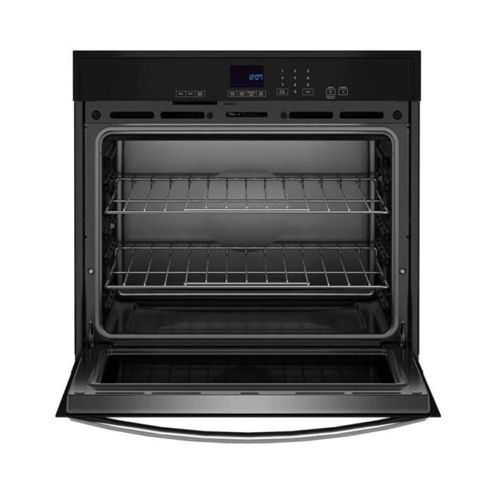 Four mural  Whirlpool WOES3027LS Inox   Capacité  4.3 pieds cubes   Encastrable largeur 27 pouces