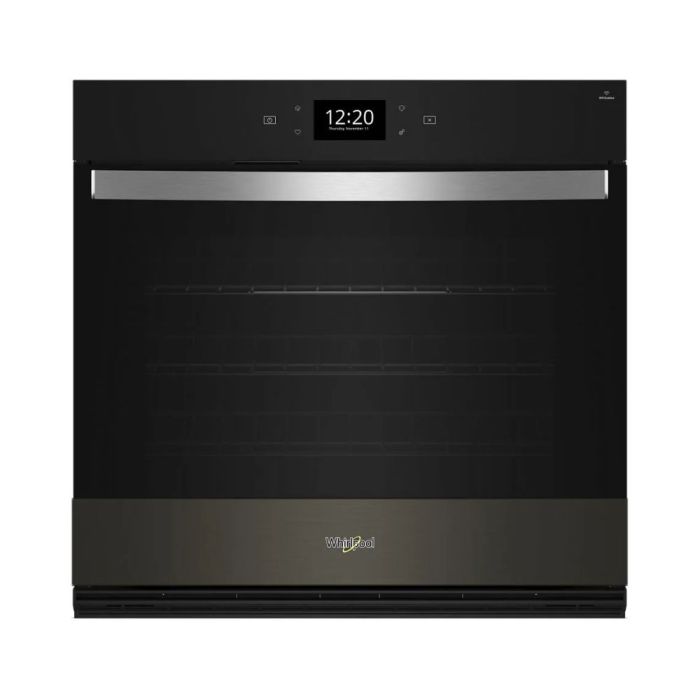 Four mural  Whirlpool WOES7030PV Inox Noir   Capacité  5.0 pieds cubes   Encastrable largeur 30 pouces