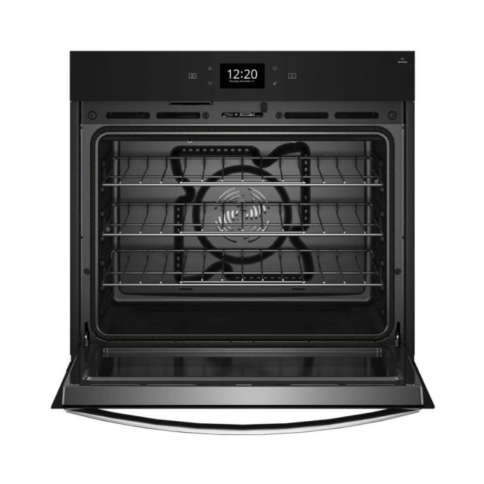 Wall oven  Whirlpool WOES7030PZ Stainless   Capacity  5 cubic feet   Built-in Width 30 inches
