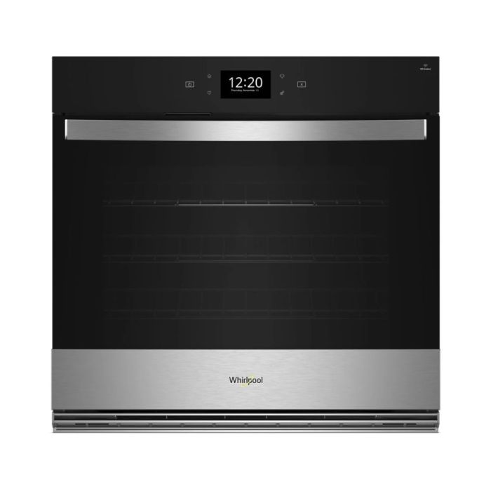 Four mural  Whirlpool WOES7030PZ Inox   Capacité  5.0 pieds cubes   Encastrable largeur 30 pouces
