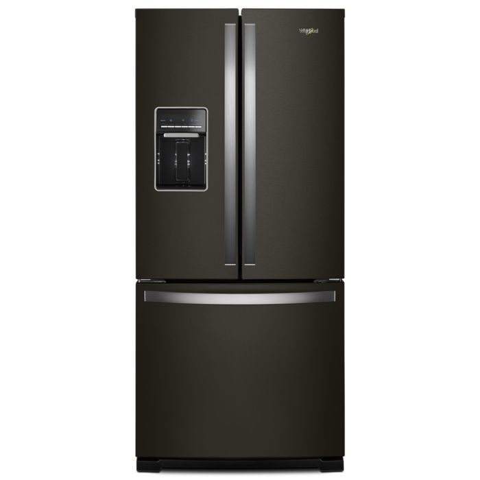 Refrigerator Whirlpool WRF560SEHV Black Stainless   Capacity 19.7 cubic feet French Door   width 30 inches