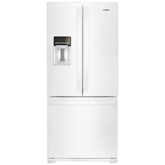 Refrigerator Whirlpool WRF560SEHW White  Capacity 19.7 cubic feet French Door   width 30 inches