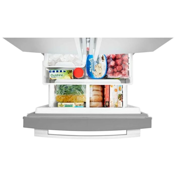 Refrigérateur Whirlpool WRF560SEHZ Inox Portes françaises largeur 30 pouces Capacité 19.7 pieds cubes