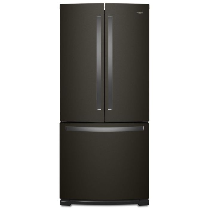 Refrigerator Whirlpool WRF560SFHV Black Stainless   Capacity 19.68 cubic feet French Door   width 30 inches