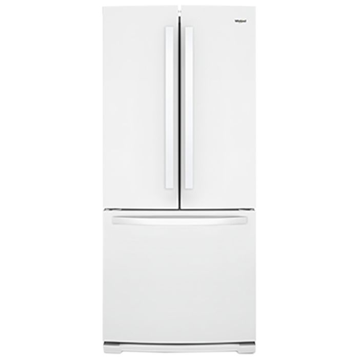 Refrigerator Whirlpool WRF560SFHW White  Capacity 19.68 cubic feet French Door   width 30 inches