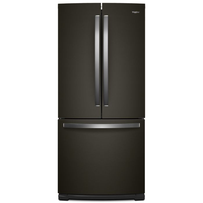 Refrigérateur Whirlpool WRF560SMHV Inox Noir Portes françaises largeur 30 pouces Capacité 19.68 pieds cubes
