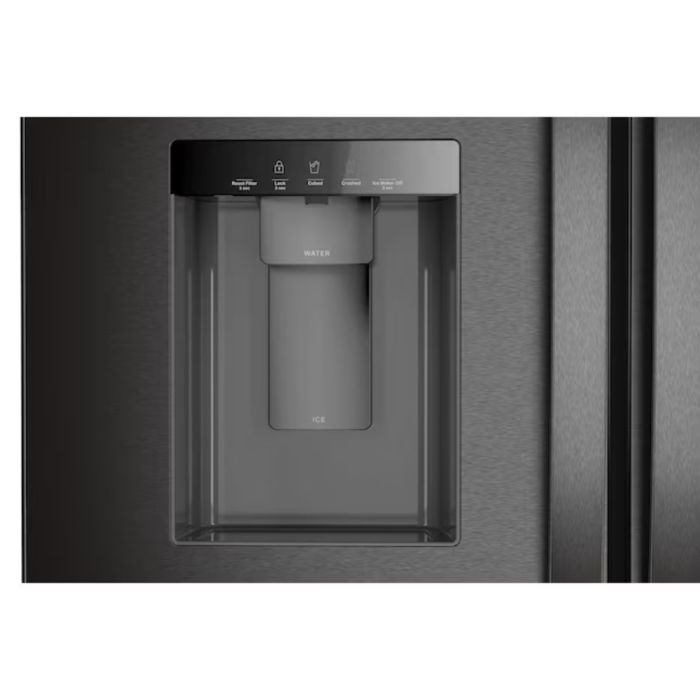 Refrigérateur Whirlpool WRFF3536SV Inox Noir Portes françaises largeur 36 pouces Capacité 29.58 pieds cubes