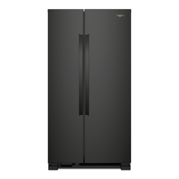 Refrigerator Whirlpool WRS312SNHB Black  Capacity 21.55 cubic feet Side by Side   width 33 inches