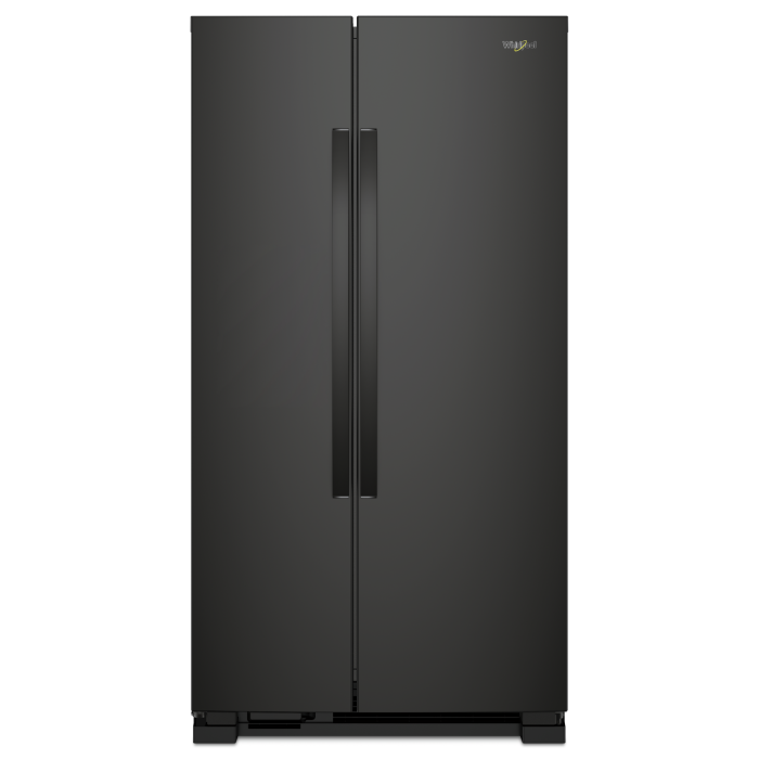 Refrigerator Whirlpool WRS315SNHB Black  Capacity 25.1 cubic feet Side by Side   width 36 inches
