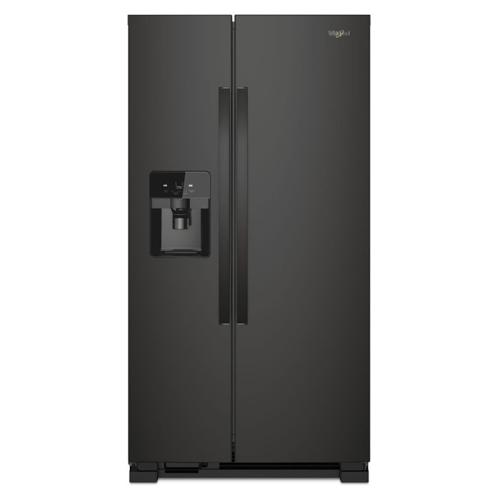 Refrigérateur Whirlpool WRS321SDHB Noir Côte à côte largeur 33 pouces Capacité 21.4 pieds cubes