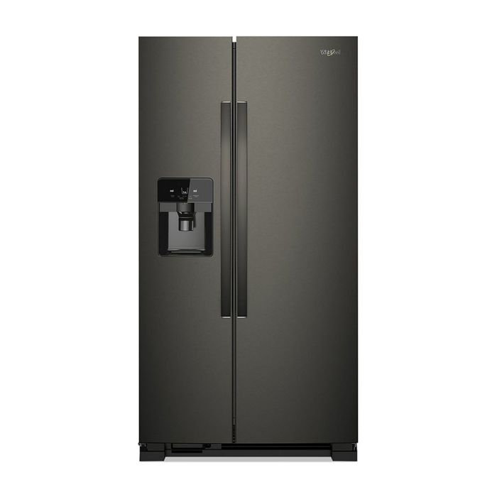 Refrigérateur Whirlpool WRS321SDHV Inox Noir Côte à côte largeur 33 pouces Capacité 21.4 pieds cubes