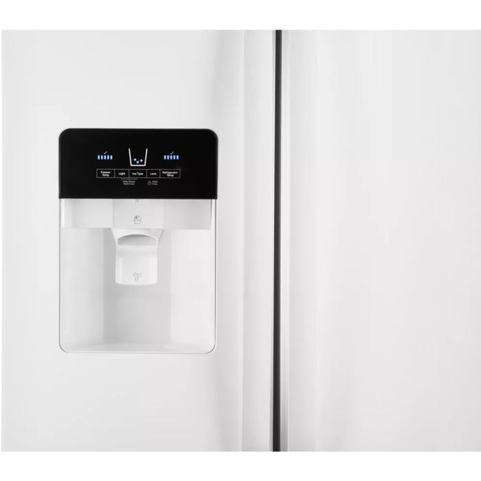 Refrigerator Whirlpool WRS321SDHW White  Capacity 21.4 cubic feet Side by Side   width 33 inches