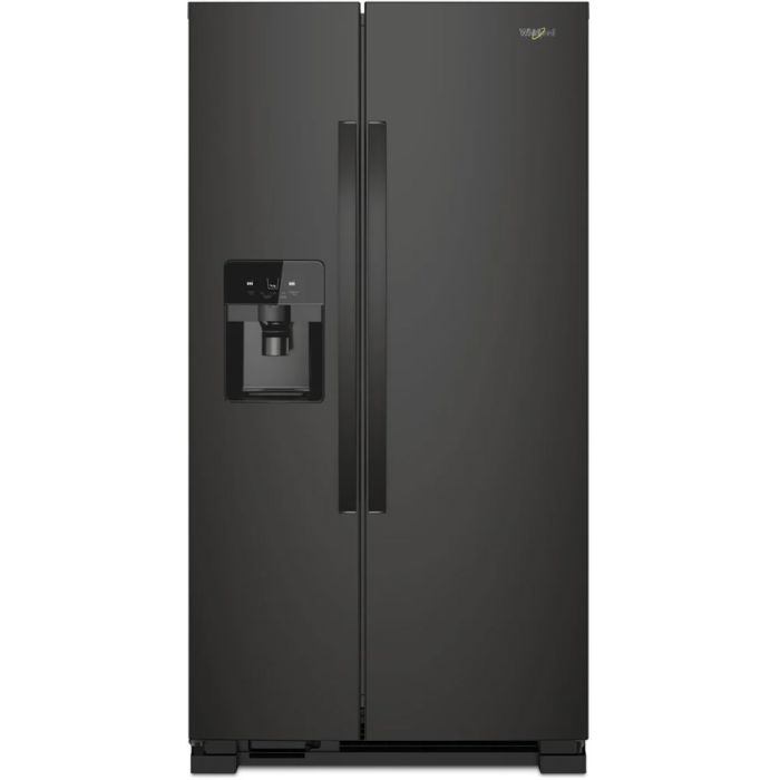 Refrigerator Whirlpool WRS331SDHB Black  Capacity 21.4 cubic feet Side by Side   width 33 inches