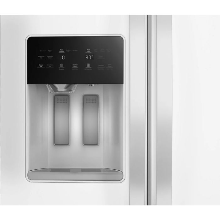 Refrigérateur Whirlpool WRSF5536RW Blanc Côte à côte largeur 36 pouces Capacité 28.7 pieds cubes