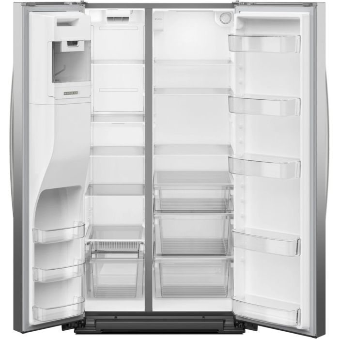 Refrigérateur Whirlpool WRSF5536RZ Inox Côte à côte largeur 36 pouces Capacité 28.7 pieds cubes