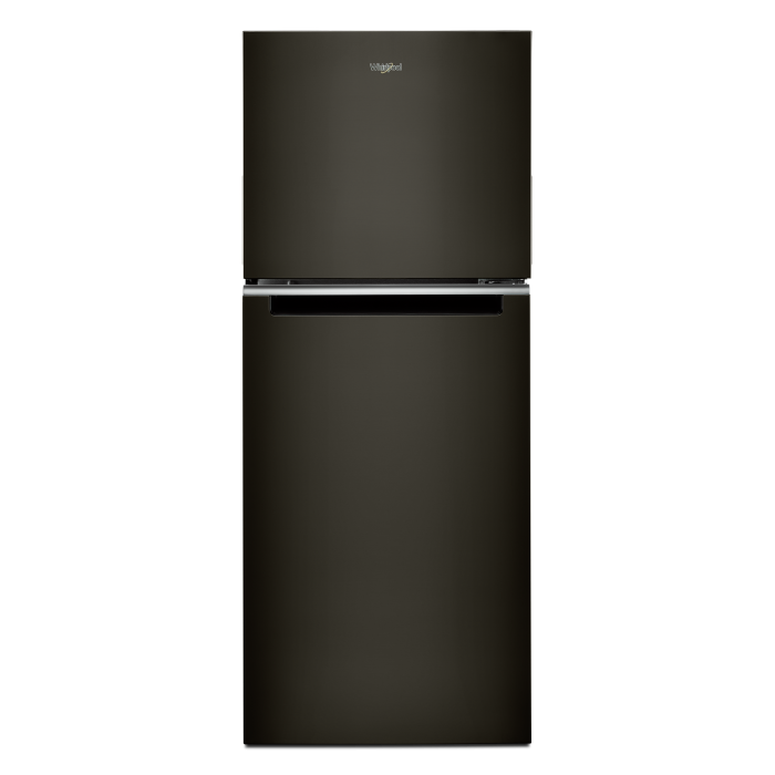 Refrigérateur Whirlpool WRT312CZJV Inox Noir Congélateur en haut largeur 25 pouces Capacité 11.6 pieds cubes
