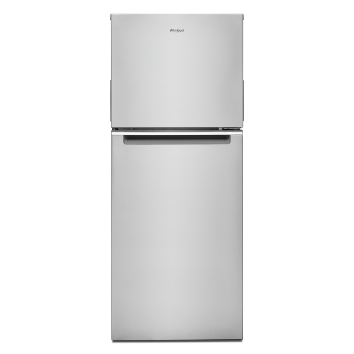 Refrigérateur Whirlpool WRT312CZJZ Inox Congélateur en haut largeur 25 pouces Capacité 11.6 pieds cubes