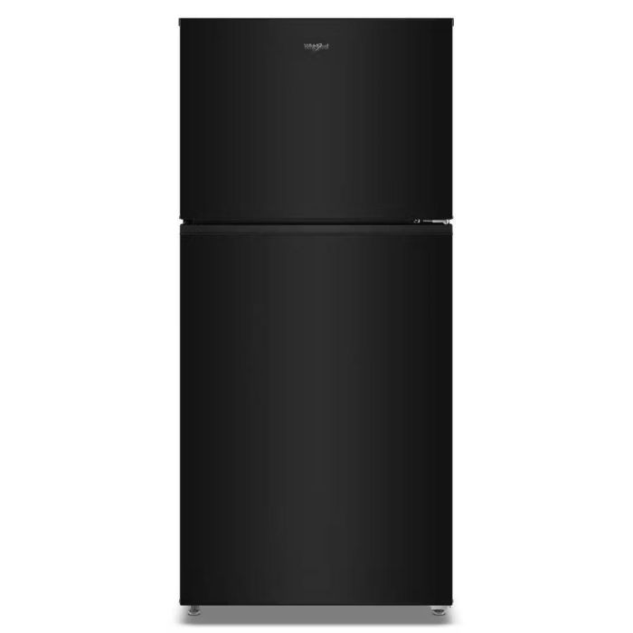 Refrigerator Whirlpool WRTX5419SB Black  Capacity 19.3 cubic feet Top Freezer   width 30 inches