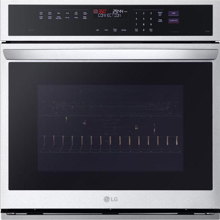 Wall oven  LG WSEP4727F Stainless   Capacity  4.7 cubic feet  2500W Watts  Built-in Width 30 inches