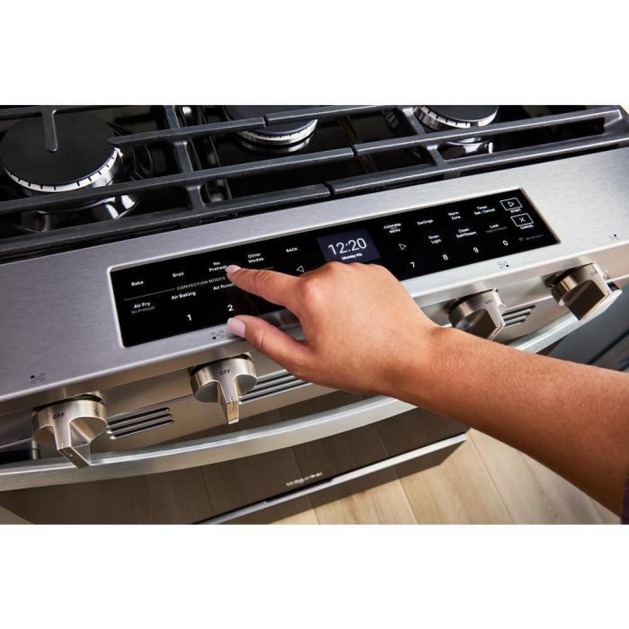 Cuisinière 30 Po. Plaque chauffante Whirlpool WSGS7530RZ  Inox 5 bruleurs     Capacité 5 pieds cubes 16,500 Watts  largeur 30 pouces