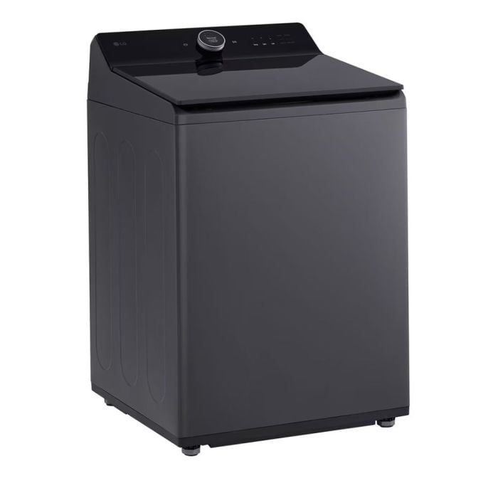 Laveuse LG Chargement vertical WT8600CB 6.3 pi. cu.   Capacité 6.3 pieds cubes  8 cycles   Autoportant   cuve Acier Inoxydable