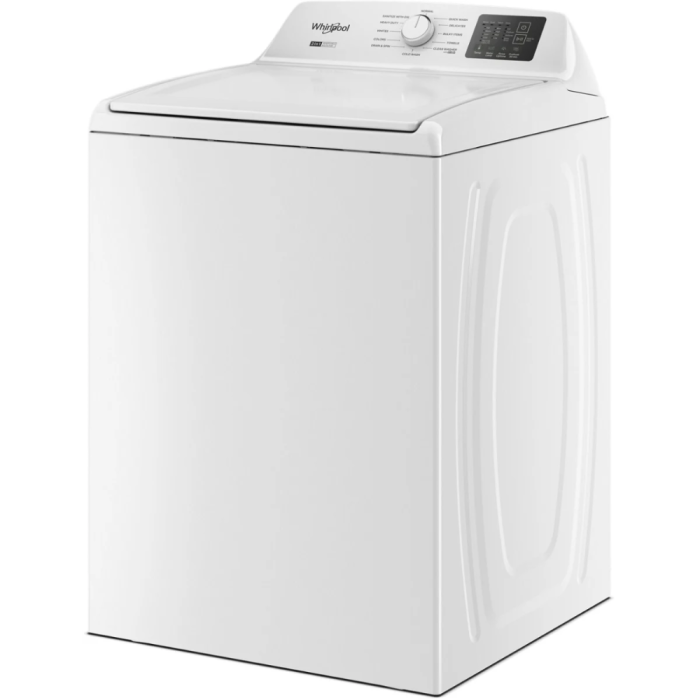 4.3 cu. ft. Top Load Washer  Whirlpool WTW4107SW   Capacity  4.3 cubic feet  12 cycles   Freestanding   Stainless Steel tub