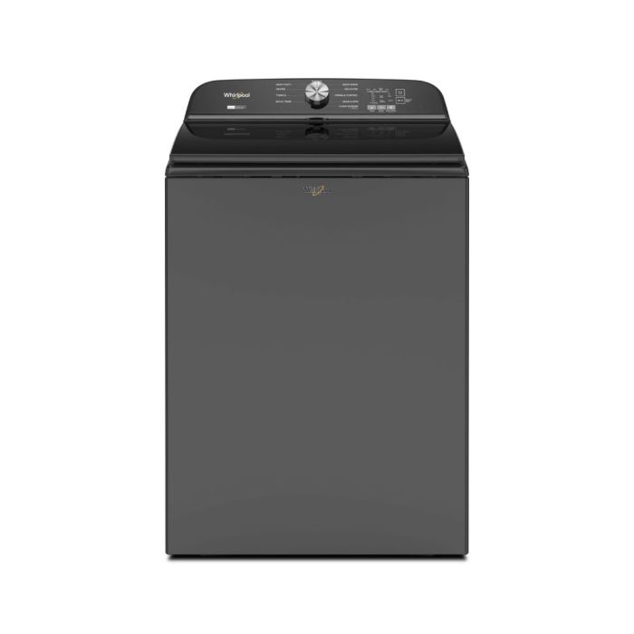 6 cu. ft. Top Load Washer  Whirlpool WTW6157PB   Capacity  6 cubic feet  10 cycles   Freestanding   Stainless Steel tub