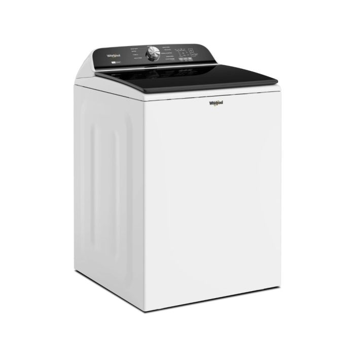Laveuse Whirlpool Chargement vertical WTW6157PW 6.1 pi. cu.   Capacité 6.1 pieds cubes  10 cycles   Autoportant   cuve Acier Inoxydable