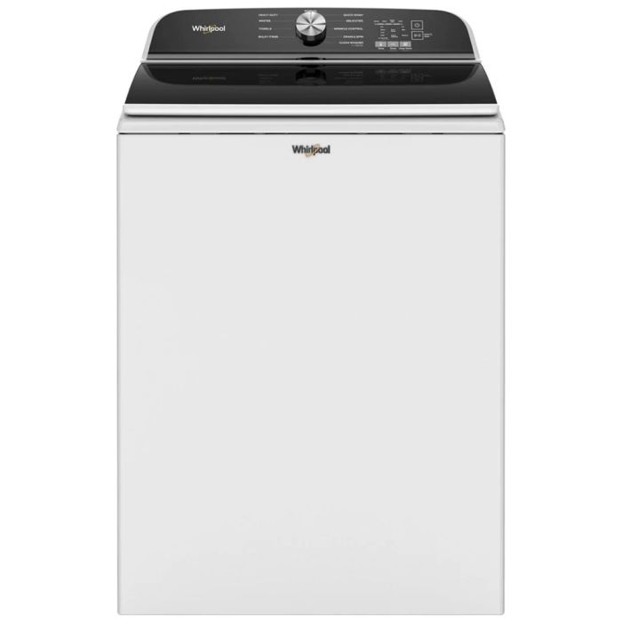 Laveuse Whirlpool Chargement vertical WTW6157PW 6.1 pi. cu.   Capacité 6.1 pieds cubes  10 cycles   Autoportant   cuve Acier Inoxydable