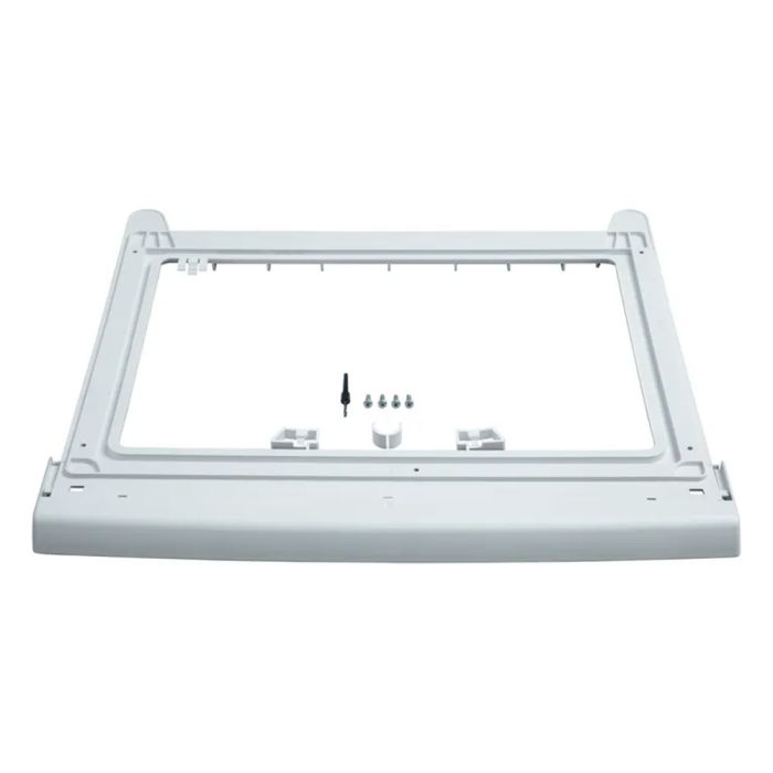 White Stacking Kit without Pull Out Tray Bosch WTZ20410UC in White showcased by Corbeil Appliances