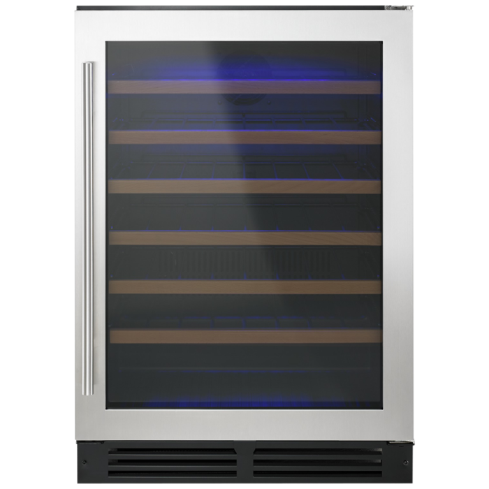 Cellier Autoportant 51 bouteilles, 24 po. Whirlpool WUW35X24DS  Inox    51 bouteilles  largeur 24 pouces présenté par Corbeil