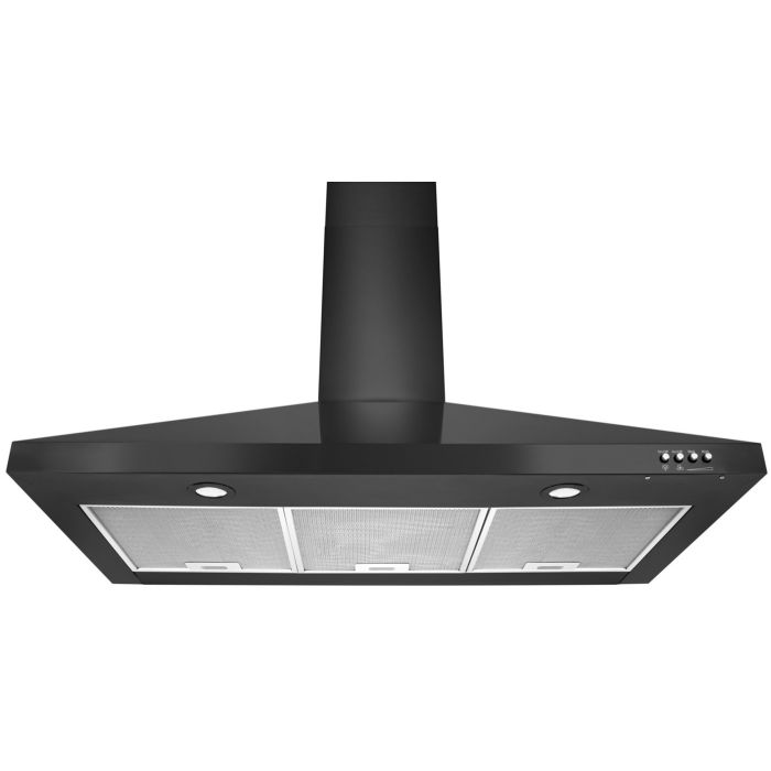 36 In. Chimney Hood  400 Cubic feet per minute Whirlpool WVW53UC6HV Black Stainless   Wall-mount  400 cubic feet per minute