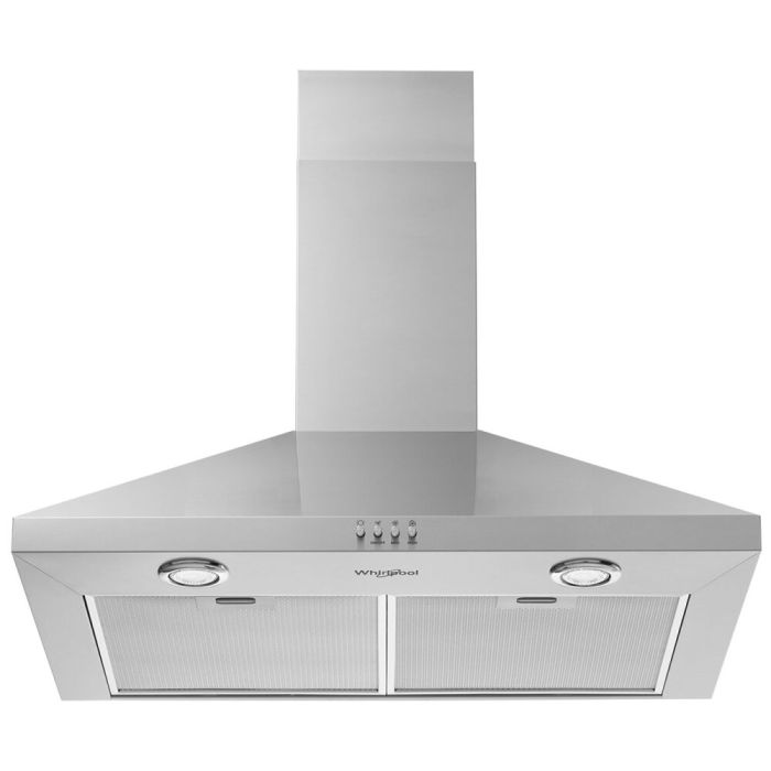 Hotte Cheminée 30 Po. 300 Pieds cubes par minute Whirlpool WVW73UC0LS Inox Installation Montage mural  300 pieds cubes par minute